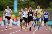 20 July 2014; Mark English, 528, UCD AC, races clear of the field to win the Men's 800m Final. GloHealth Senior Track and Field Championships, Morton Stadium, Santry, Co. Dublin. Picture credit: Brendan Moran / SPORTSFILE