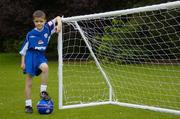 23 August 2006; Dylan Murray, age 8, from Lucan, Dublin, one of two winners of the 'Pepsi Dream Prize' - the chance to meet international footballing hero theirry Henry, a competition run in conjunction with the Pepsi FAI Summer Soccer Schools. The other winner was Josh Lydon, age 8, from Galway, who was unable to make the photocall. St. Stephens Green, Dublin. Picture credit: Brendan Moran / SPORTSFILE