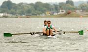 24 August 2006; Richard Coakley, bow, and Tim Harnedy, stroke, Ireland, in action during the Lightweight Men's double sculls semi-final at the 2006 World Rowing Championships. Dorney Lake, Eton, England. Picture credit; David Maher / SPORTSFILE