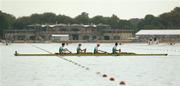 25 August 2006; Gearoid Towey, bow, Eugene Coakley, second seat, Richard Archibald, third seat, and Paul Griffin, stroke, Ireland, prepare for the start of the Lightweight men's four's semi-final at the 2006 World Rowing Championships. Dorney Lake, Eton, England. Picture credit; David Maher / SPORTSFILE