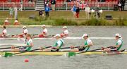 26 August 2006; Ireland rowers, left to right, Alan Martin, stroke, Sean Casey, 3rd seat, Sean O'Neill, 2nd seat, and Cormac Folan, bow, eventual winners, in action against Canada, eventual second place, during the Men's four, B final, at the 2006 World Rowing Championships. Dorney Lake, Eton, England. Picture credit; David Maher / SPORTSFILE