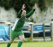 26 August 2006; Robbie Kelleher, Limerick FC, celebrates scoring his side's first goal. Carlsberg FAI Cup, 3rd round, UCD v Limerick FC, Belfield Park, Dublin. Picture credit: Ray Lohan / SPORTSFILE