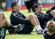 29 August 2006; David Healy warms up during Northern Ireland squad training. Newforge Country Club, Belfast. Picture credit: Oliver McVeigh / SPORTSFILE