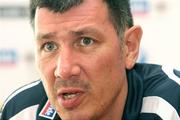 29 August 2006; Northern Ireland manager Lawrie Sanchez speaking during a press conference. Hilton Hotel, Templepatrick, Co. Antrim. Picture credit: Oliver McVeigh / SPORTSFILE
