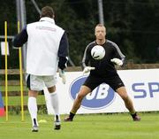 30 August 2006; Northern Ireland's Maik Taylor being put through his paces by goalkeeping coach Dave Beasant during squad training. Newforge Country Club, Belfast, Co. Antrim. Picture credit: Oliver McVeigh / SPORTSFILE