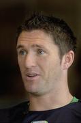 30 August 2006; Republic of Ireland's Robbie Keane speaking during a press conference after squad training. Portmarnock Golf Resort and Hotel, Portmarnock, Dublin. Picture credit: Pat Murphy / SPORTSFILE