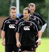30 August 2006; Players Kevin Maggs, left, Mark Bartholomeusz, centre, and Matt McCullough during Ulster rugby squad training. Newforge Country Club, Belfast, Co. Antrim. Picture credit: Oliver McVeigh / SPORTSFILE
