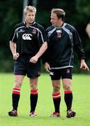 30 August 2006; Paul Steinmetz, left and David Humphreys during Ulster rugby squad training. Newforge Country Club, Belfast, Co. Antrim. Picture credit: Oliver McVeigh / SPORTSFILE