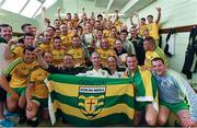 20 July 2014; The Donegal team celebrate with the Anglo Celt cup after the game. Ulster GAA Football Senior Championship Final, Donegal v Monaghan, St Tiernach's Park, Clones, Co. Monaghan. Photo by Sportsfile