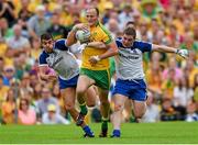 20 July 2014; Colm McFadden, Donegal, in action against Drew Wylie, left, and Dermot Malone, Monaghan. Ulster GAA Football Senior Championship Final, Donegal v Monaghan, St Tiernach's Park, Clones, Co. Monaghan. Photo by Sportsfile