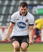 20 July 2014; Patrick Hoban, Dundalk, celebrates after scoring his side's first goal. SSE Airtricity League Premier Division, Dundalk v Athlone Town, Oriel Park, Dundalk, Co. Louth. Picture credit: David Maher / SPORTSFILE