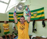 20 July 2014; Odhran Mac Nialais, Donegal, celebrates with the Anglo Celt cup. Ulster GAA Football Senior Championship Final, Donegal v Monaghan, St Tiernach's Park, Clones, Co. Monaghan. Picture credit: Oliver McVeigh / SPORTSFILE