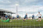 20 July 2014; Patrick Hoban, far right,, Dundalk, shoots to score his side's first goal. SSE Airtricity League Premier Division, Dundalk v Athlone Town, Oriel Park, Dundalk, Co. Louth. Picture credit: David Maher / SPORTSFILE