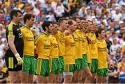 20 July 2014; The Donegal team before the game. Ulster GAA Football Senior Championship Final, Donegal v Monaghan, St Tiernach's Park, Clones, Co. Monaghan. Photo by Sportsfile