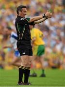 20 July 2014; Referee Maurice Deegan. Ulster GAA Football Senior Championship Final, Donegal v Monaghan, St Tiernach's Park, Clones, Co. Monaghan. Photo by Sportsfile
