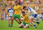 20 July 2014; Rory Kavanagh, Donegal, in action against Darren Hughes, Monaghan. Ulster GAA Football Senior Championship Final, Donegal v Monaghan, St Tiernach's Park, Clones, Co. Monaghan. Picture credit: Oliver McVeigh / SPORTSFILE