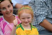 20 July 2014; Five year old Heidi McNiallais, Donegal supporter from Ardara. Ulster GAA Football Senior Championship Final, Donegal v Monaghan, St Tiernach's Park, Clones, Co. Monaghan. Picture credit: Oliver McVeigh / SPORTSFILE