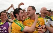 20 July 2014; Donegal's Ryan McHugh and Michael Murphy celebrate after the final whistle. Ulster GAA Football Senior Championship Final, Donegal v Monaghan, St Tiernach's Park, Clones, Co. Monaghan. Picture credit: Oliver McVeigh / SPORTSFILE