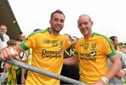 20 July 2014; Donegal's Karl Lacey and Neil Gallagher celebrate after the game. Ulster GAA Football Senior Championship Final, Donegal v Monaghan, St Tiernach's Park, Clones, Co. Monaghan. Picture credit: Oliver McVeigh / SPORTSFILE
