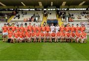 20 July 2014; The Armagh squad. Electric Ireland Ulster GAA Football Minor Championship Final, Armagh v Donegal, St Tiernach's Park, Clones, Co. Monaghan. Picture credit: Oliver McVeigh / SPORTSFILE