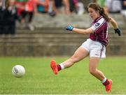20 July 2014; Rebecca Conway, Galway, scores the fifth goal against Waterford. All-Ireland U14 'B' Ladies Football Championship Final, Galway v Waterford, MacDonagh Park, Nenagh, Co. Tipperary. Picture credit: Matt Browne / SPORTSFILE