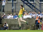 20 July 2014; Jamie Brennan, Donegal celebrates the end of the game. Electric Ireland Ulster GAA Football Minor Championship Final, Armagh v Donegal, St Tiernach's Park, Clones, Co. Monaghan. Picture credit: Oliver McVeigh / SPORTSFILE