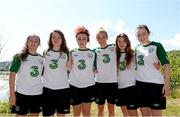 22 July 2014; Republic of Ireland players, from left, Amy O'Connor, Ciara O'Connor, Shannon Carson, Megan Connolly, Clare Shine and Ciara McNamara relax near the team hotel in Lillestrøm ahead of their UEFA European Women's U19 Championship semi-final against Netherlands on Thursday. Republic of Ireland at the 2014 UEFA Women's U19 Championship, Thon Hotel Arena, Lillestrøm, Norway. Picture credit: Stephen McCarthy / SPORTSFILE