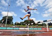 20 July 2014; Dalton McGuigan, Finn Valley AC, Donegal, in action during the Men's 3000m Steeplechase Final. GloHealth Senior Track and Field Championships, Morton Stadium, Santry, Co. Dublin. Picture credit: Brendan Moran / SPORTSFILE