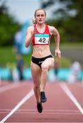 20 July 2014; Amy Foster, City of Lisburn AC, Antrim, in action during the Women's 100m semi-final. GloHealth Senior Track and Field Championships, Morton Stadium, Santry, Co. Dublin. Picture credit: Brendan Moran / SPORTSFILE