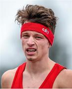 20 July 2014; Darragh Lynch, Ennis Track AC, Clare, after finishing the Men's 800 Final. GloHealth Senior Track and Field Championships, Morton Stadium, Santry, Co. Dublin. Picture credit: Brendan Moran / SPORTSFILE