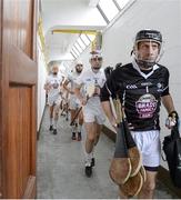14 June 2014; Kildare goalkeeper Paul Dermody emerges from the dressing rooms for the start of the second half. GAA All-Ireland Hurling Senior Championship Promotion Play Off, Westmeath v Kildare, Cusack Park, Mullingar, Co. Westmeath. Picture credit: Piaras Ó Mídheach / SPORTSFILE