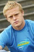 29 August 2006; Republic of Ireland International Damien Duff at the announcement of a new sponsorship agreement with Lucozade Sport. Radisson St Helen's Hotel, Stillorgan, Dublin. Picture credit; David Maher / SPORTSFILE
