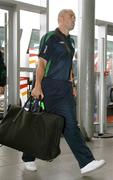 31 August 2006; Republic of Ireland's Stephen Carr prior to the teams departure to Stuttgart for the Euro 2008 Championship Qualifier against Germany. Dublin Airport, Dublin. Picture credit: David Maher / SPORTSFILE