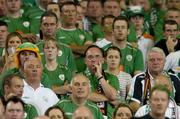 2 September 2006; Republic of Ireland supporters look on during the closing stages of the game. Euro 2008 Championship Qualifier, Germany v Republic of Ireland, Gottleib-Damlier Stadion, Stuttgart, Germany. Picture credit: David Maher / SPORTSFILE