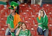 2 September 2006; Dejected Republic of Ireland supporters at the end of the game. Euro 2008 Championship Qualifier, Germany  v Republic of Ireland, Gottleib-Damlier Stadion, Stuttgart, Germany. Picture credit: David Maher / SPORTSFILE