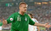 2 September 2006; Damien Duff, Republic of Ireland, reacts during the game. Euro 2008 Championship Qualifier, Germany v Republic of Ireland, Gottleib-Damlier Stadion, Stuttgart, Germany. Picture credit: David Maher / SPORTSFILE