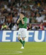 2 September 2006; A dejected Republic of Ireland captain Robbie Keane at the end of the game. Euro 2008 Championship Qualifier, Germany  v Republic of Ireland, Gottleib-Damlier Stadion, Stuttgart, Germany. Picture credit: David Maher / SPORTSFILE