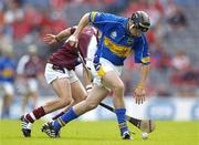 3 September 2006; Joey McLoughney, Tipperary, in action against Eoin Forde, Galway. ESB All-Ireland Minor Hurling Championship Final, Galway v Tipperary, Croke Park, Dublin. Picture credit: Brendan Moran / SPORTSFILE