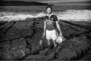 24 July 2014; (Editors please note; This black & white image has been created from an original colour file) In attendance at the launch of 2014 GAA Hurling Championship All-Ireland Series with the Liam MacCarthy Cup is Paudie O'Brien, Limerick. Doolin Pier, Co. Clare. Picture credit: Brendan Moran / SPORTSFILE