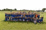 23 July 2014; Leinster's Tadhg Furlong and Sean O'Brien with kids from The Herald Leinster Rugby Summer Camps in Tullow RFC, Tullow, Co. Carlow. Picture credit: Matt Browne / SPORTSFILE