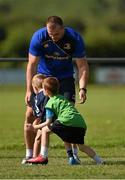 23 July 2014; Leinter's Rhys Ruddock takes part in a mini-game during The Herald Leinster Rugby Summer Camps in Portlaoise RFC, Co. Laois. Picture credit: Barry Cregg / SPORTSFILE