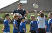 23 July 2014; Leinster summer camp coach John Farrell with participants during The Herald Leinster Rugby Summer Camps in Tullow RFC, Tullow, Co. Carlow. Picture credit: Matt Browne / SPORTSFILE