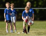 23 July 2014; Tom Dillon in action during The Herald Leinster Rugby Summer Camps in Tullow RFC, Tullow, Co. Carlow. Picture credit: Matt Browne / SPORTSFILE