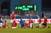23 July 2014; St Patrick's Athletic players after the game. UEFA Champions League, Second Qualifying Round, Second Leg, St Patrick's Athletic v Legia Warszawa, Tallaght Stadium, Tallaght, Co. Dublin. Picture credit: David Maher / SPORTSFILE