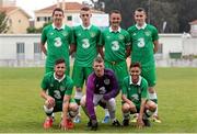 24 July 2014; The Ireland team. 2014 CPISRA Football 7-A-Side European Championships, Ireland v Finland, Maia, Portugal. Picture credit: Carlos Patrão / SPORTSFILE