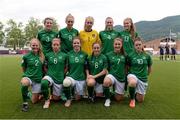 24 July 2014; The Republic of Ireland team. UEFA European Women's U19 Championship, Republic of Ireland v the Netherlands. Mjøndalen Stadion, Nedre Eiker, Norway. Picture credit: Stephen McCarthy / SPORTSFILE