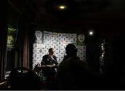 25 July 2014; Republic of Ireland manager Martin O'Neill during a press conference after the FAI Ford Cup Third Round Draw. Mullingar Park Hotel, Mullingar, Co. Westmeath. Picture credit: David Maher / SPORTSFILE