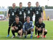 25 July 2014; The Ireland team. 2014 CPISRA Football 7-A-Side European Championships, Ireland v Denmark, Maia, Portugal. Picture credit: Carlos Patrao / SPORTSFILE