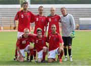 25 July 2014; The Denmark team. 2014 CPISRA Football 7-A-Side European Championships, Ireland v Denmark, Maia, Portugal. Picture credit: Carlos Patrao / SPORTSFILE