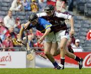 3 September 2006; Patrick Bourke, Tipperary, in action against Aidan Moylan, Galway. ESB All-Ireland Minor Hurling Championship Final, Galway v Tipperary, Croke Park, Dublin. Picture credit: Pat Murphy / SPORTSFILE